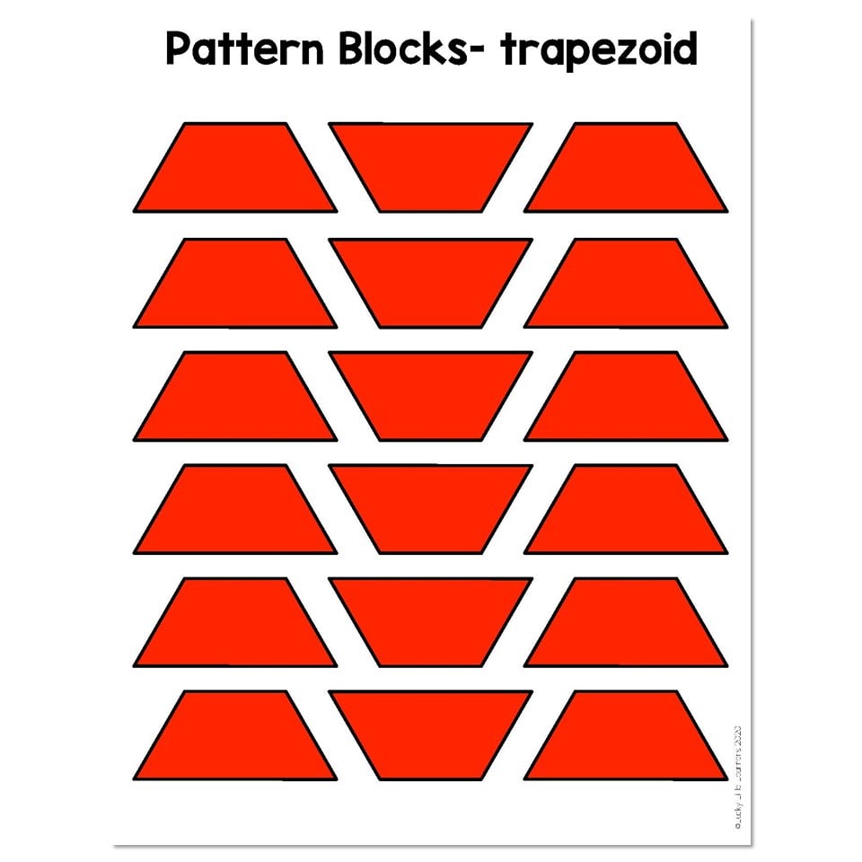 Lucky Little Toolkit - Math Resources - Pattern Blocks - Trapezoid ...