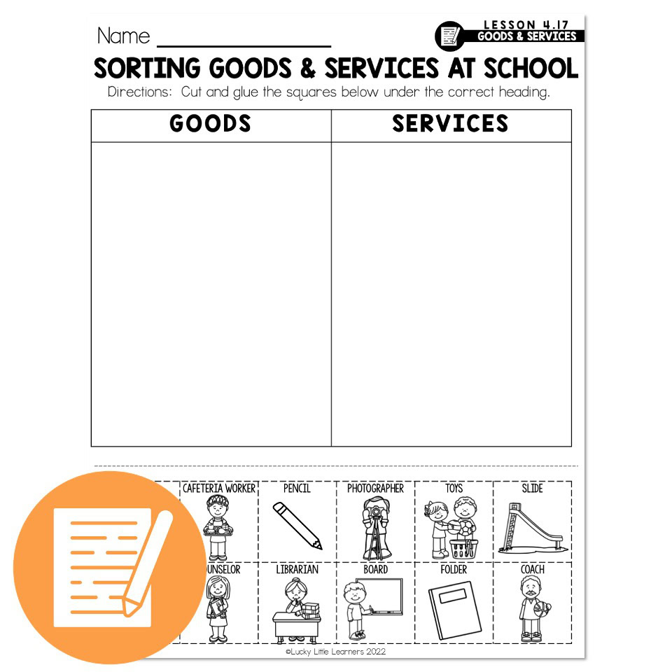 Lucky to Learn Math - Goods and Services - Lesson 4.17 - Independent ...