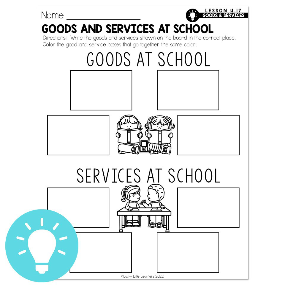 Lucky to Learn Math - Goods and Services - Lesson 4.17 - Mini Lesson ...
