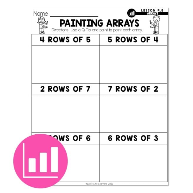Lucky to Learn Math - Lesson 9.8 - Arrays - Differentiation - Painting ...