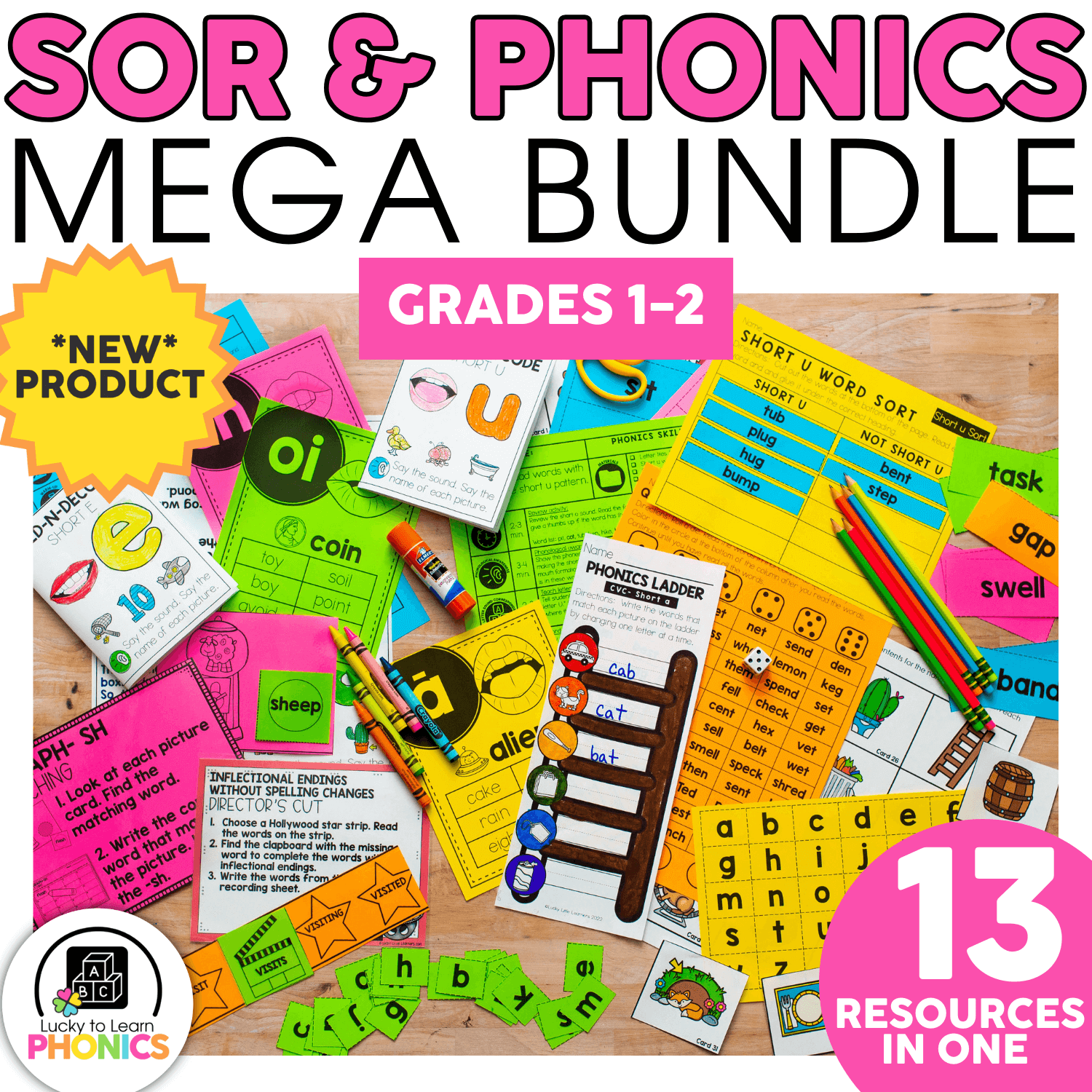 Phonics and SOR Mega Bundle - Lucky to Learn Phonics - Lucky
