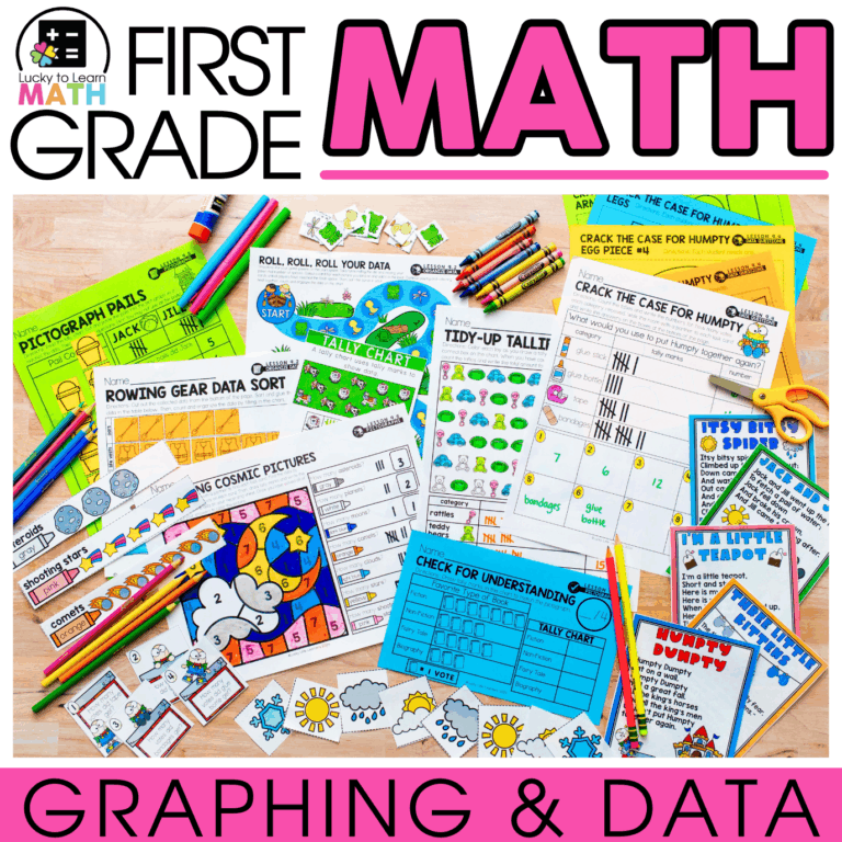1st Grade Graphing and Data Unit - Lucky Little Learners