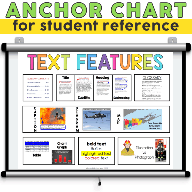 Nonfiction Text Features Pack - Lucky Little Learners