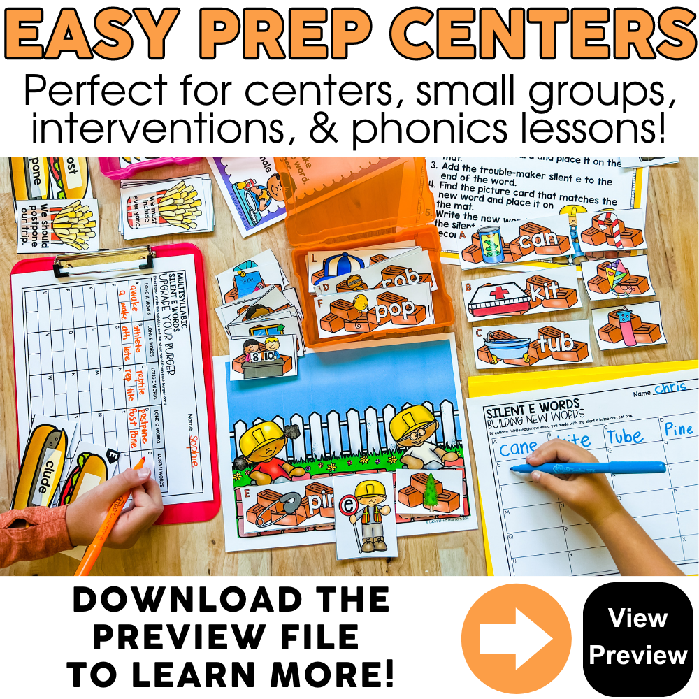 An engaging image of 2nd Grade Phonics Centers with colorful educational materials, flashcards, and student activities designed to enhance phonics skills and literacy learning.