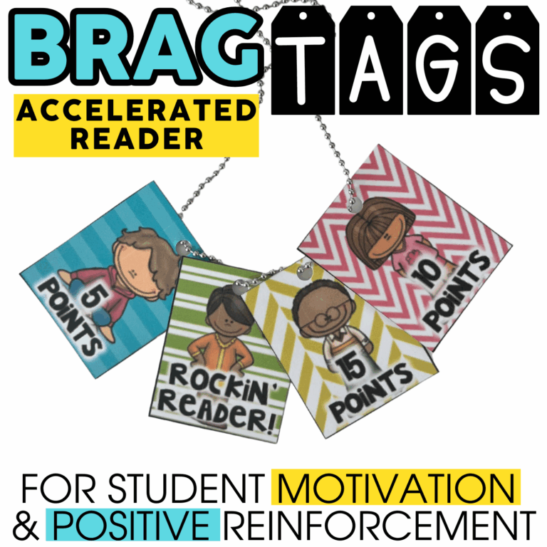 Accelerated Reader AR Points Brag Tags - Lucky Little Learners