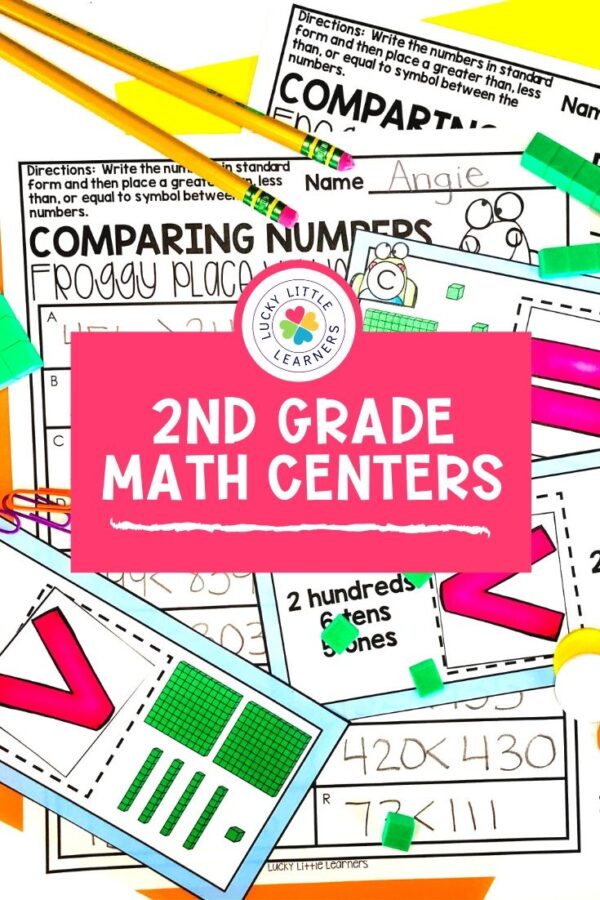 2nd Grade Math Centers Bundle - Lucky Little Learners