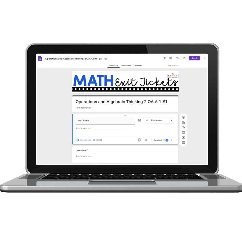 Digital 2nd Grade Exit Tickets - Operations & Algebraic Thinking - 2.OA ...