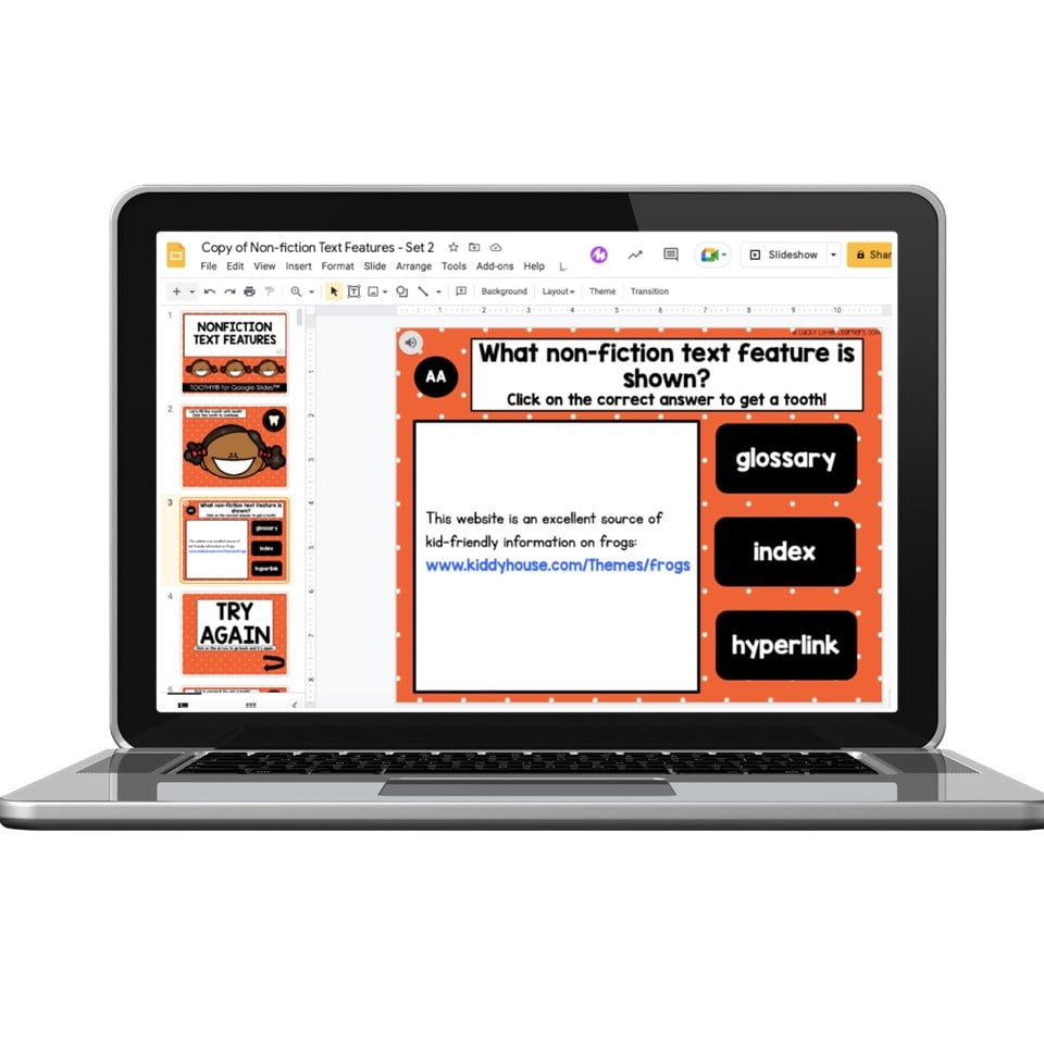 Digital Toothy - Reading Comprehension - 2nd Grade - Nonfiction Text ...