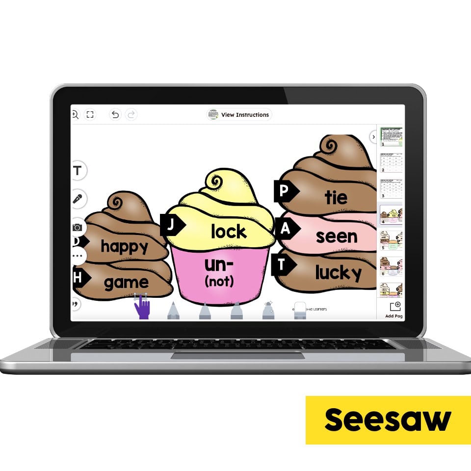 Digital Seesaw - 2nd Grade Phonics Center - Prefixes and Suffixes ...