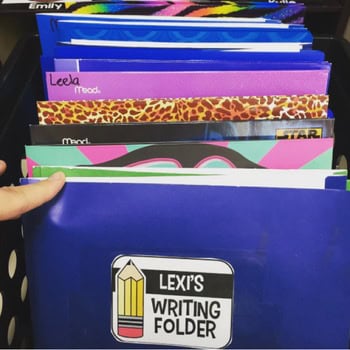 A colorful collection of editable classroom labels and folders, including notebooks, teacher toolbox supplies, and binder covers in bright and basic collections for organization.