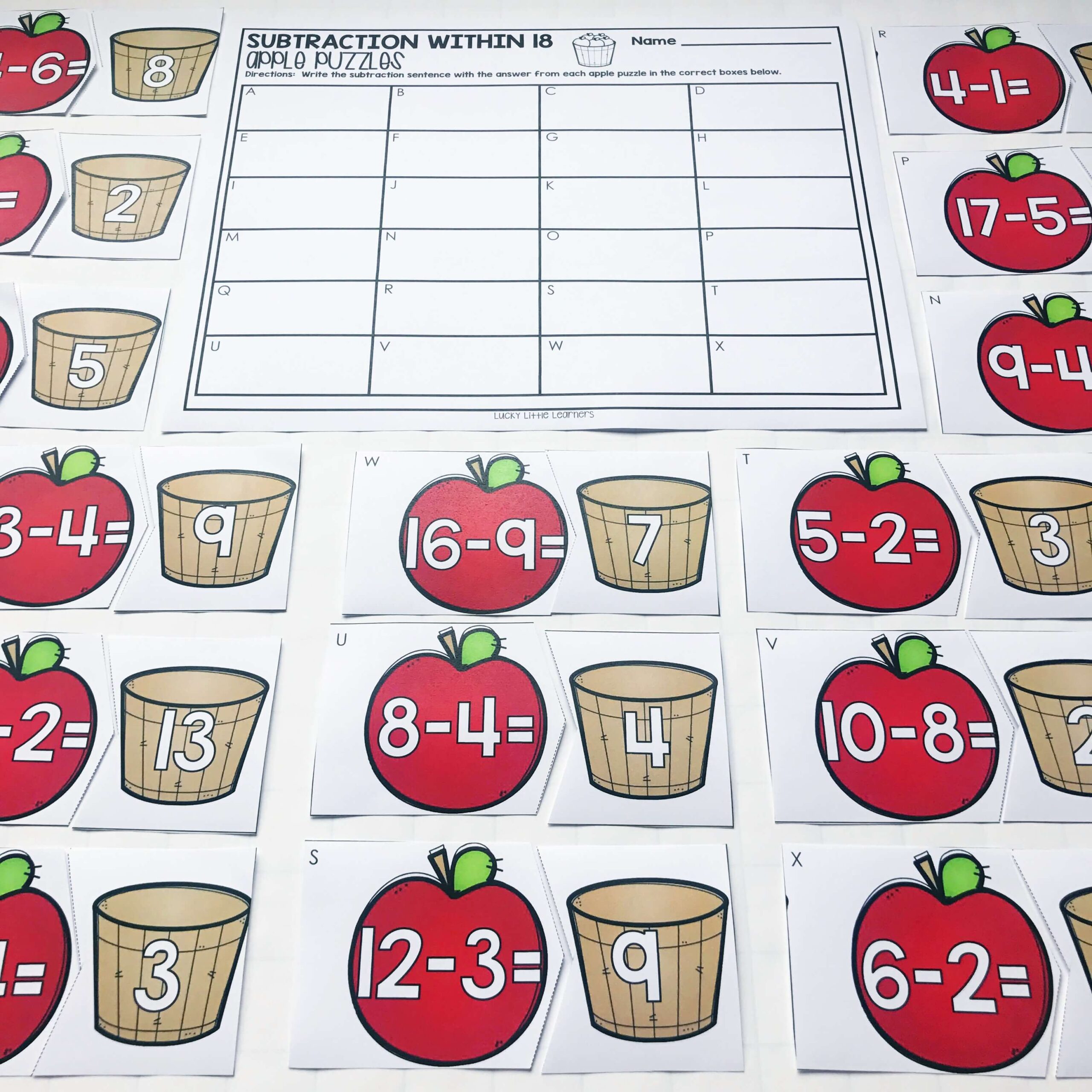 September Math Centers for 2nd Grade - Lucky Little Learners