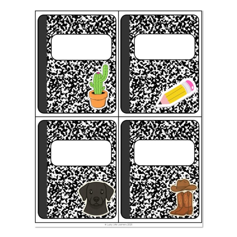 Locker Name Tags - Lucky Little Learners
