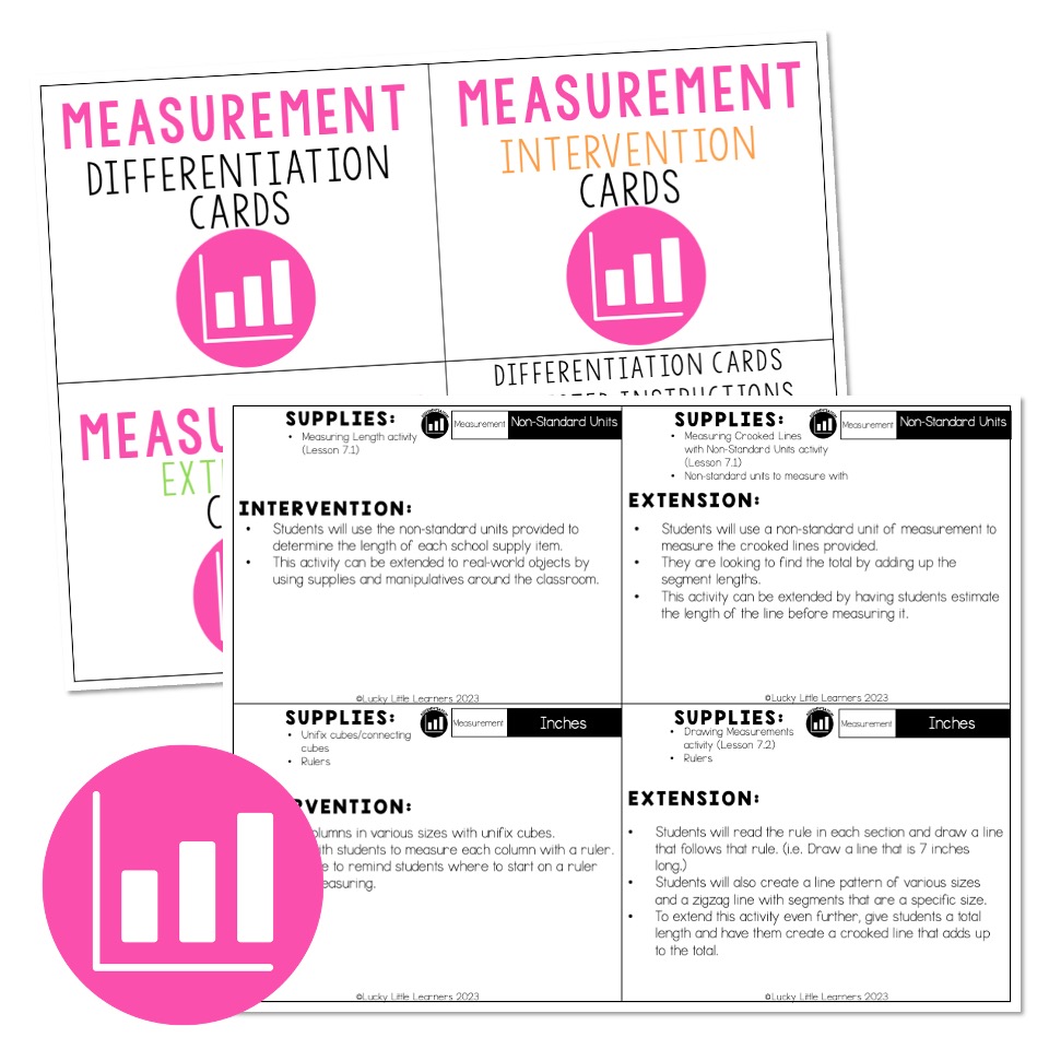 Lucky to Learn Math - Unit 7 - Measurement - Differentiation ...