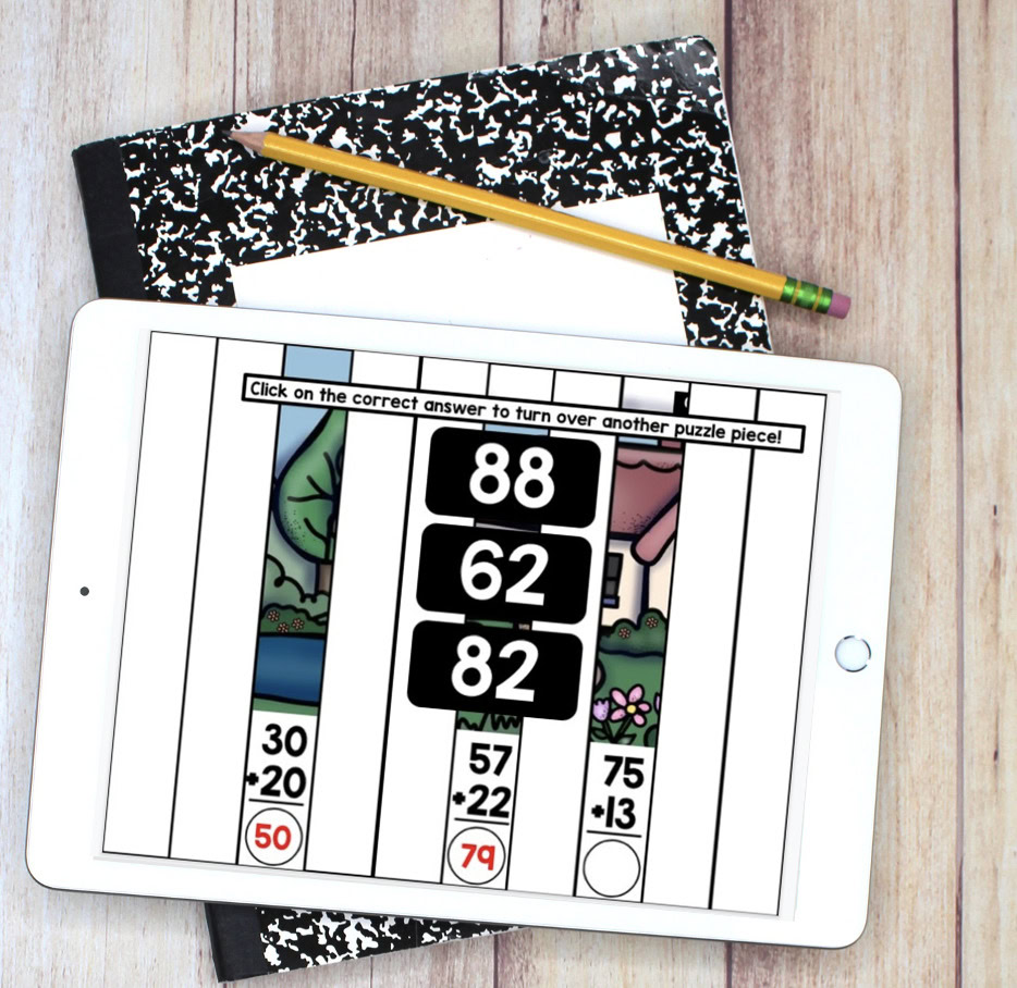 Enhance your digital math puzzles with this engaging educational activity for kids, featuring interactive number matching and subtraction problems to boost math skills and critical thinking.