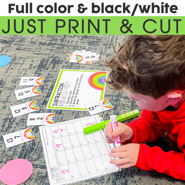 1st Grade Math Centers Bundle - Lucky Little Learners