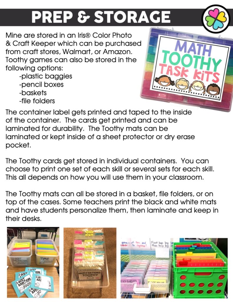 Toothy Boxes Math Math Toothy® Bundle for 1st and 2nd Grade - Lucky Little Learners