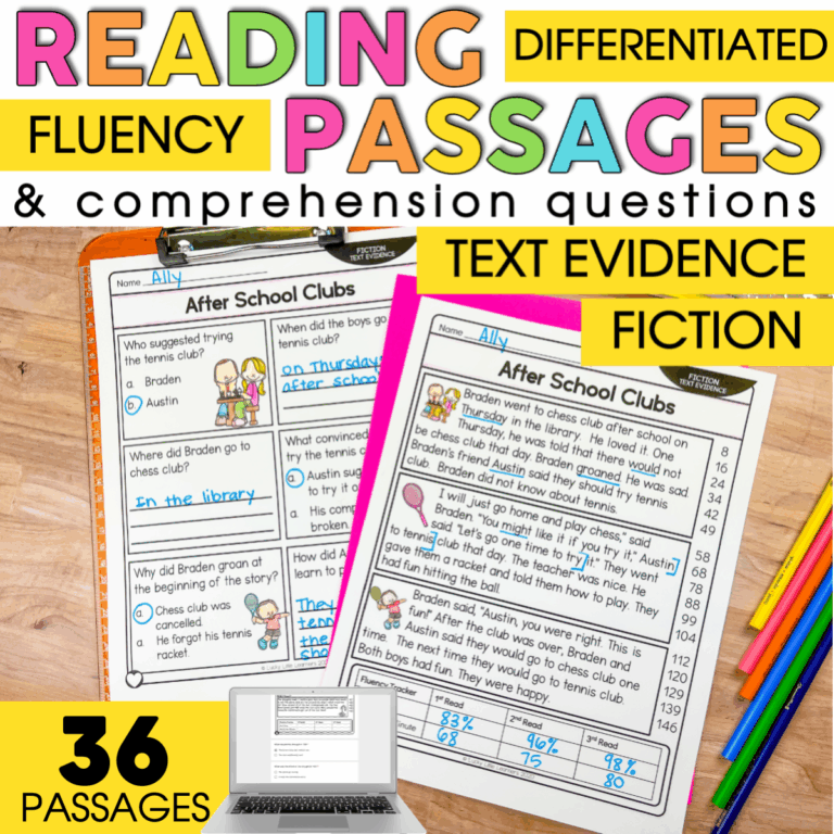 Reading Comprehension Passages Bundle - Lucky Little Learners
