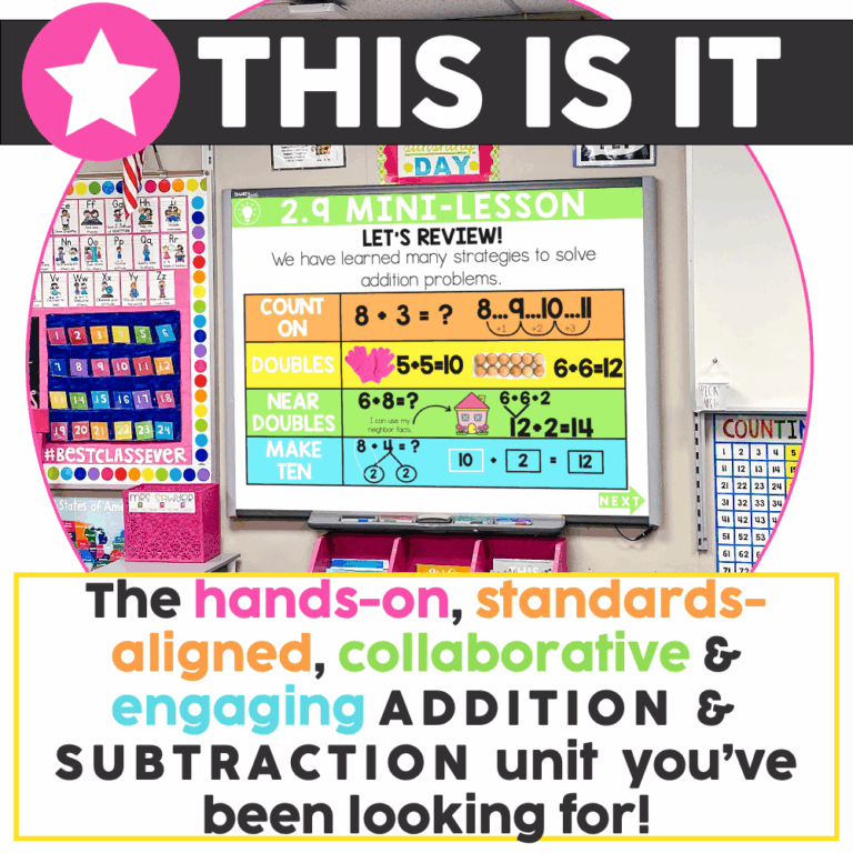 Addition & Subtraction to 20 Math Unit - Lucky Little Learners