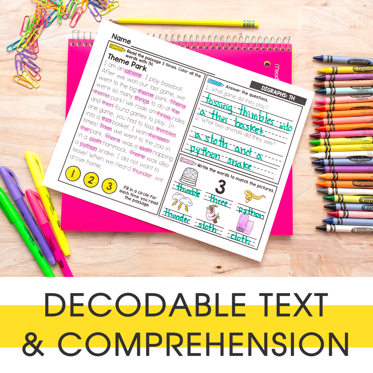 Lucky Little Learners phonics worksheet focusing on digraphs, diphthongs, silent letters, and R-controlled vowels for 2nd grade students, featuring engaging activities and colorful illustrations.