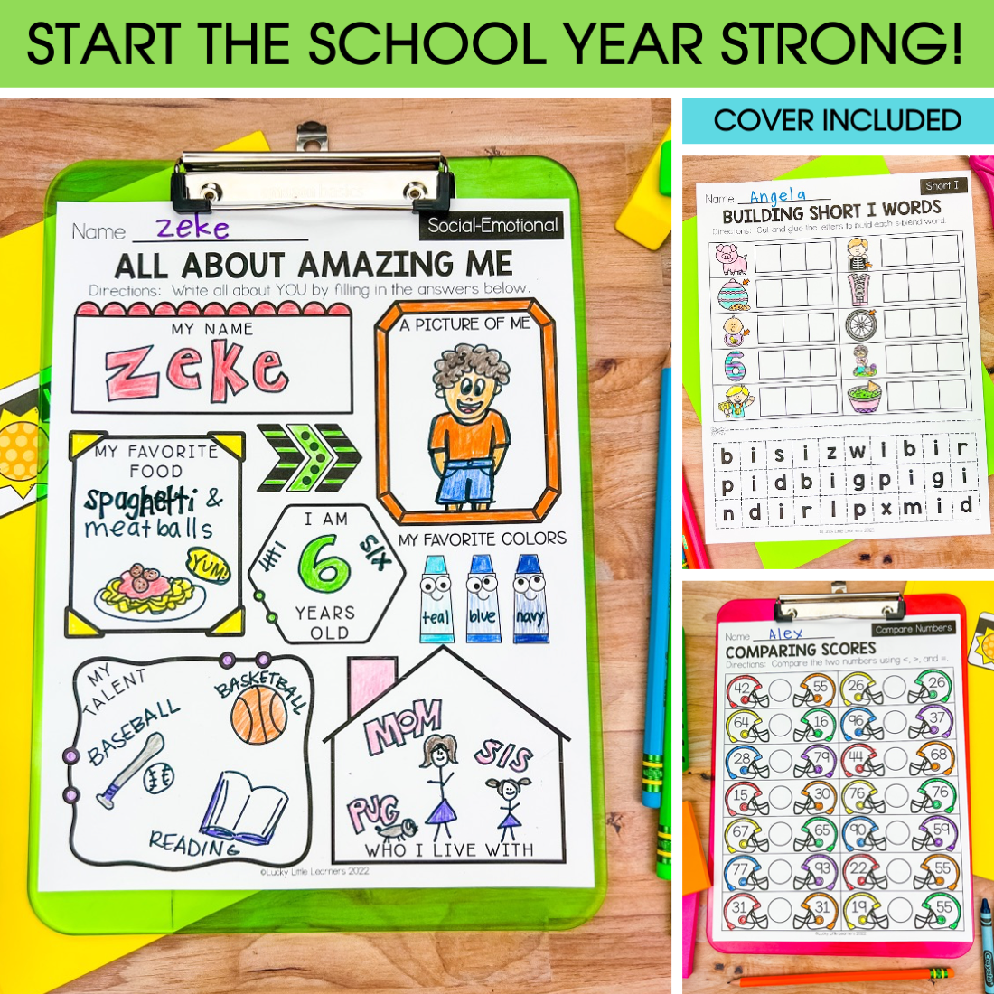Early Finishers 1st Grade Packets | Fall Math and ELA Review Packets ...
