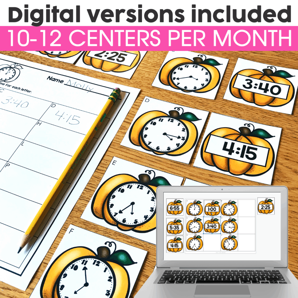 2nd Grade Math Centers Bundle - Lucky Little Learners