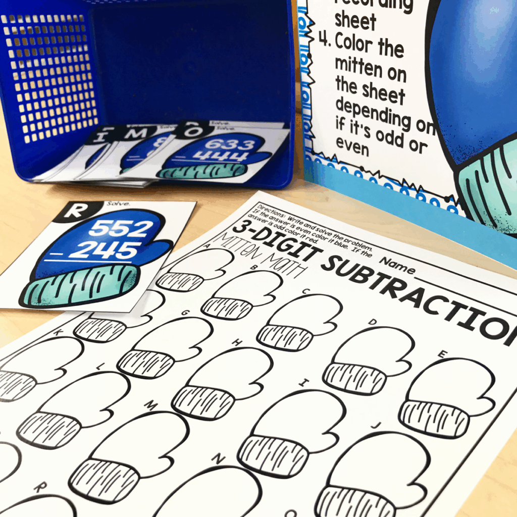 January Math Centers for 2nd Grade - Lucky Little Learners