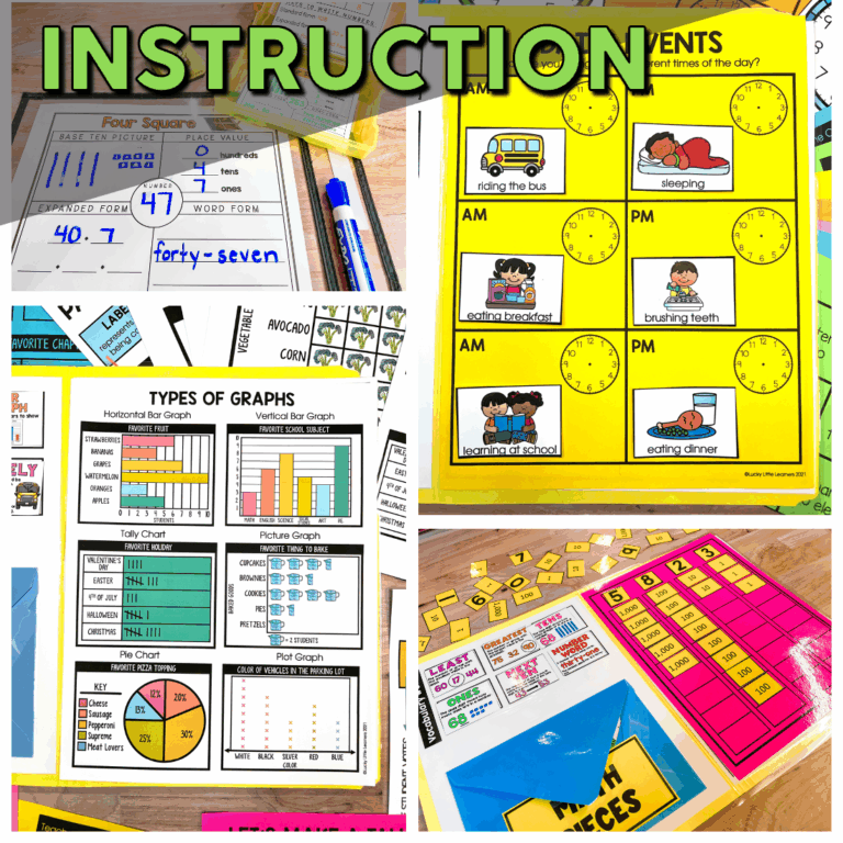 Math Intervention and Small Group Kit - Lucky Little Learners