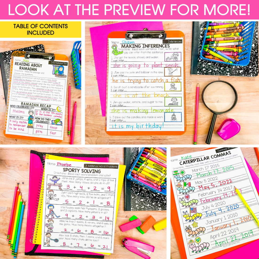 A colorful 1st grade spring early finisher packet with engaging activities, handwriting practice, and fun learning exercises for young students, perfect for classroom or homeschool use.