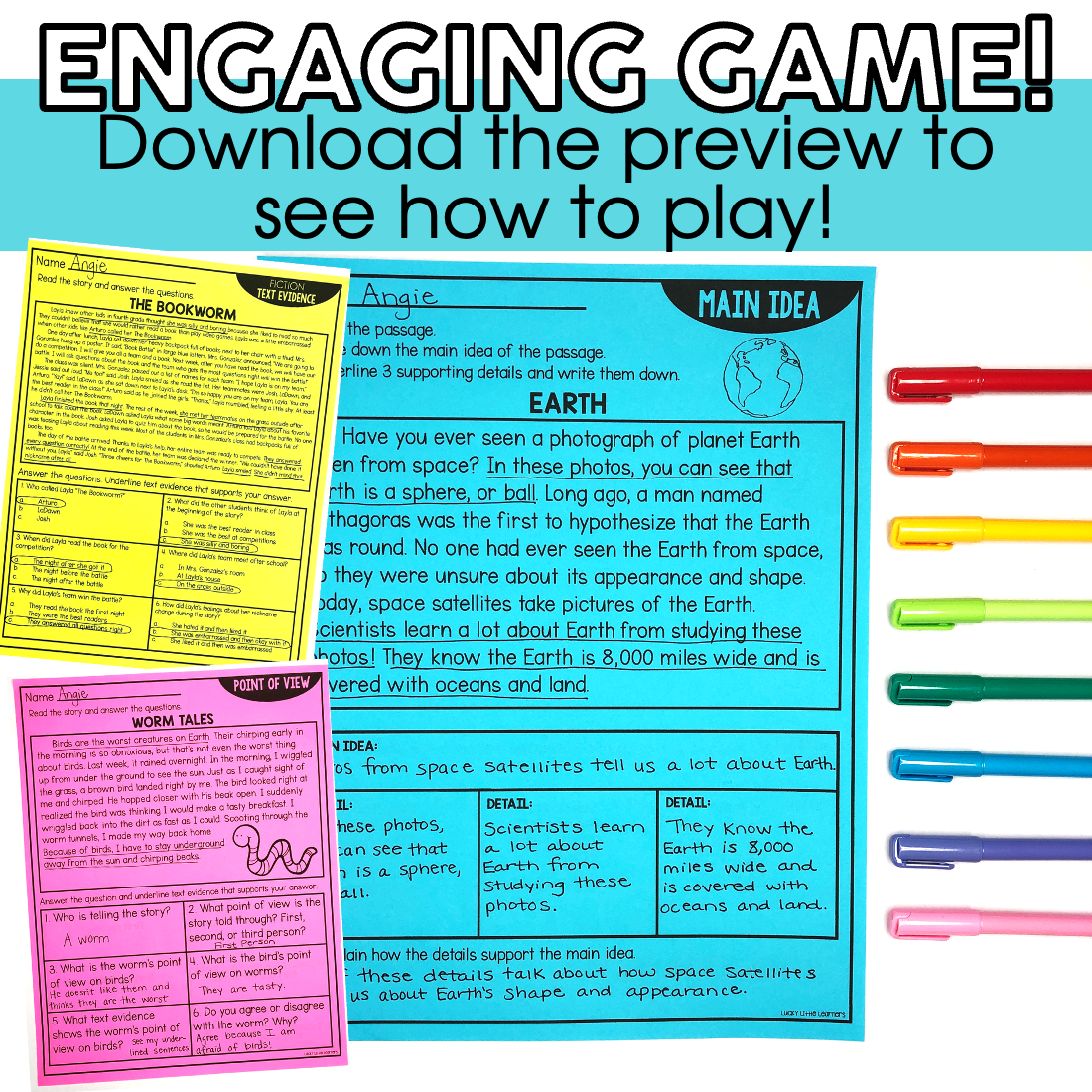 Download the preview of 3rd Grade Reading Toothy® comprehension passages for engaging game-based learning in elementary education.