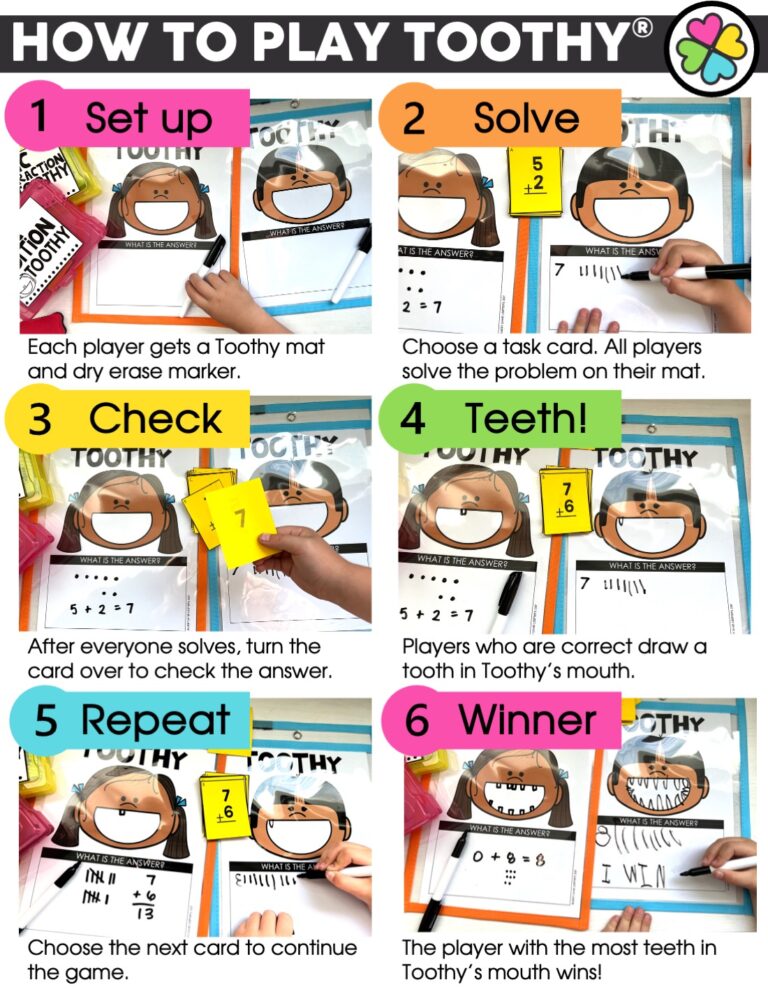 3rd Grade Math Toothy® Task Cards Bundle - Lucky Little Learners