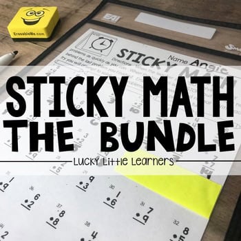 Enhance your math skills with the Sticky Math Bundle from Lucky Little Learners, perfect for engaging students in hands-on learning activities and improving their understanding of math concepts.