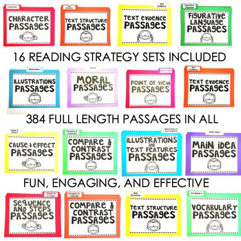 Engaging 3rd Grade Reading Toothy® Passages for comprehension, featuring character, text structure, evidence, and vocabulary strategies to improve reading skills and critical thinking.