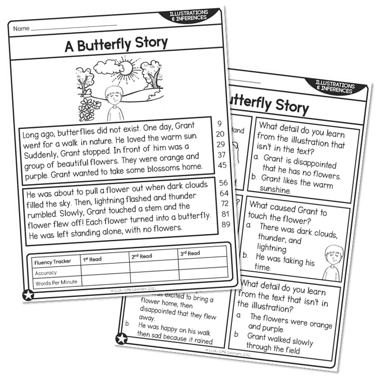 2nd Grade Using Illustrations Making Inferences Reading Passage - A ...