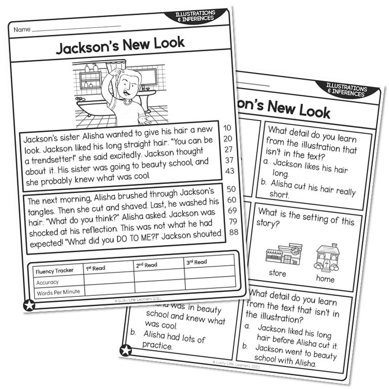 2nd Grade Using Illustrations Making Inferences Reading Passage ...
