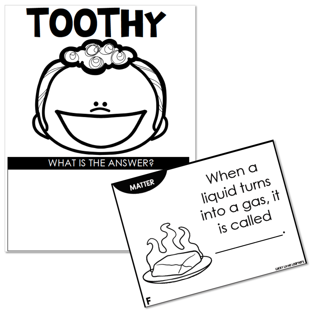 Toothy - Science - 2nd Grade - Matter - Lucky Little Learners