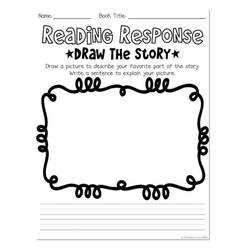 Bookworm Craftivity - Reading Response - Draw the Story - Lucky Little ...