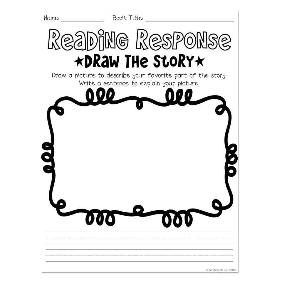 Bookworm Craftivity - Reading Response - Draw the Story - Lucky Little ...