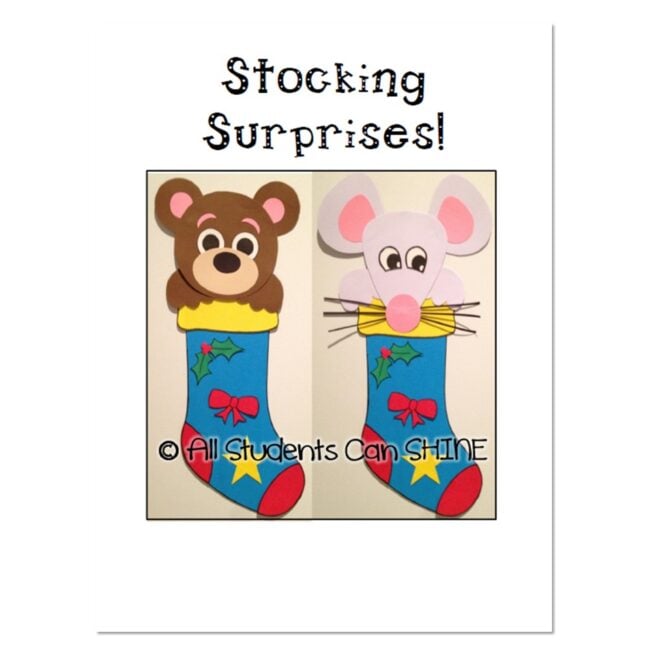 Christmas Stocking Craftivity - Craft - Lucky Little Learners