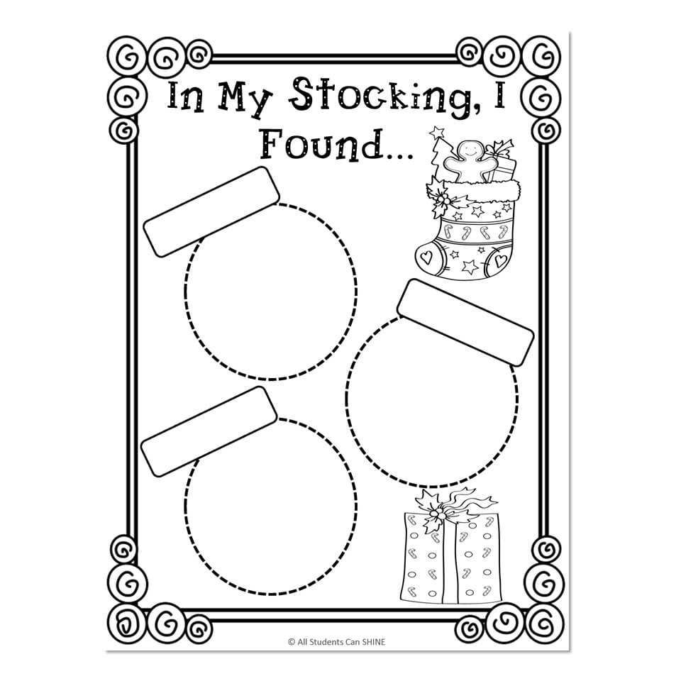 Christmas Stocking Craftivity - In My Stocking I Found... - Lucky ...