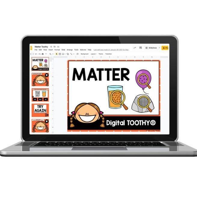 Digital Toothy - Science - 2nd Grade - Matter - Lucky Little Learners