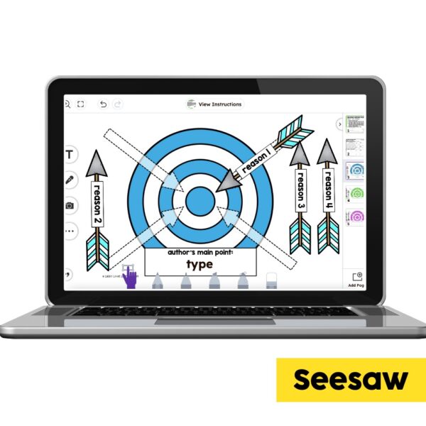 Digital Seesaw - 2nd Grade Reading Center - Reasons Support Points ...