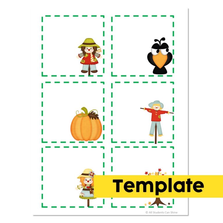 Fall Literacy Activities - ABC Order - Template - Lucky Little Learners