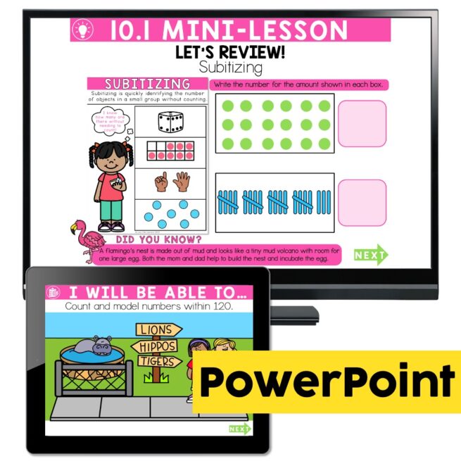 Lucky to Learn Math - 1st Grade - Lesson 10.1 - Number Sense Review ...