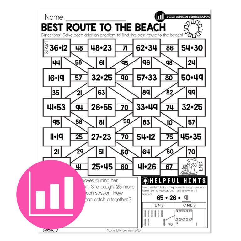 Lucky to Learn Math - 1st Grade - Unit 10 - End of Year Review Summer ...