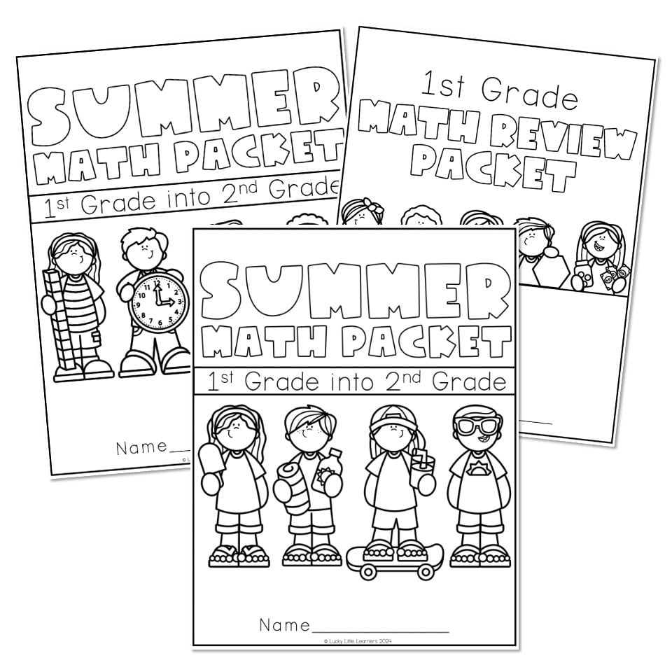 Lucky to Learn Math - 1st Grade - Unit 10 - End of Year Review Summer ...