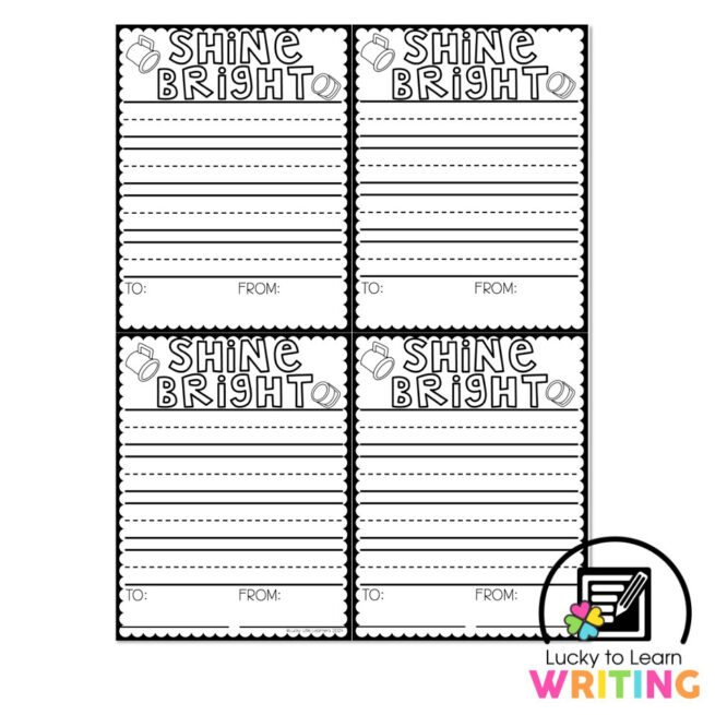 Lucky to Learn Writing - Unit 2 Narrative - Week 5 – Note – Shine ...