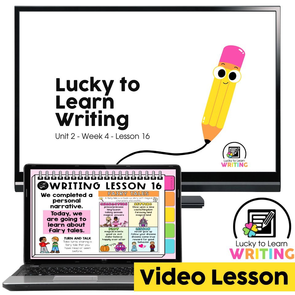 Lucky to Learn Writing - Unit 2 Narrative - Writing 2.16 - Reading ...