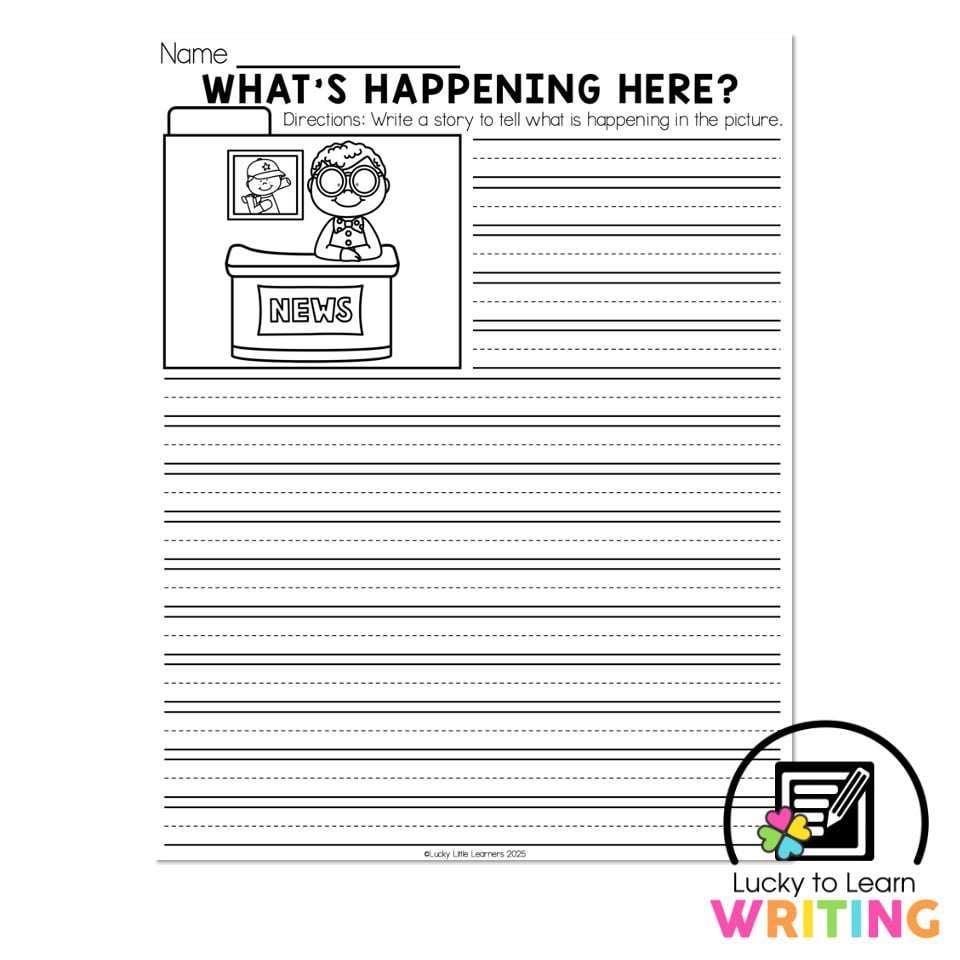 Lucky to Learn Writing - Unit 4 Opinion - Week 6 – Whats Happening Here ...