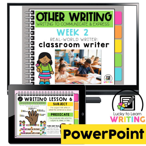Lucky to Learn Writing - Unit 5 Other Types of Writing - Week 2 ...