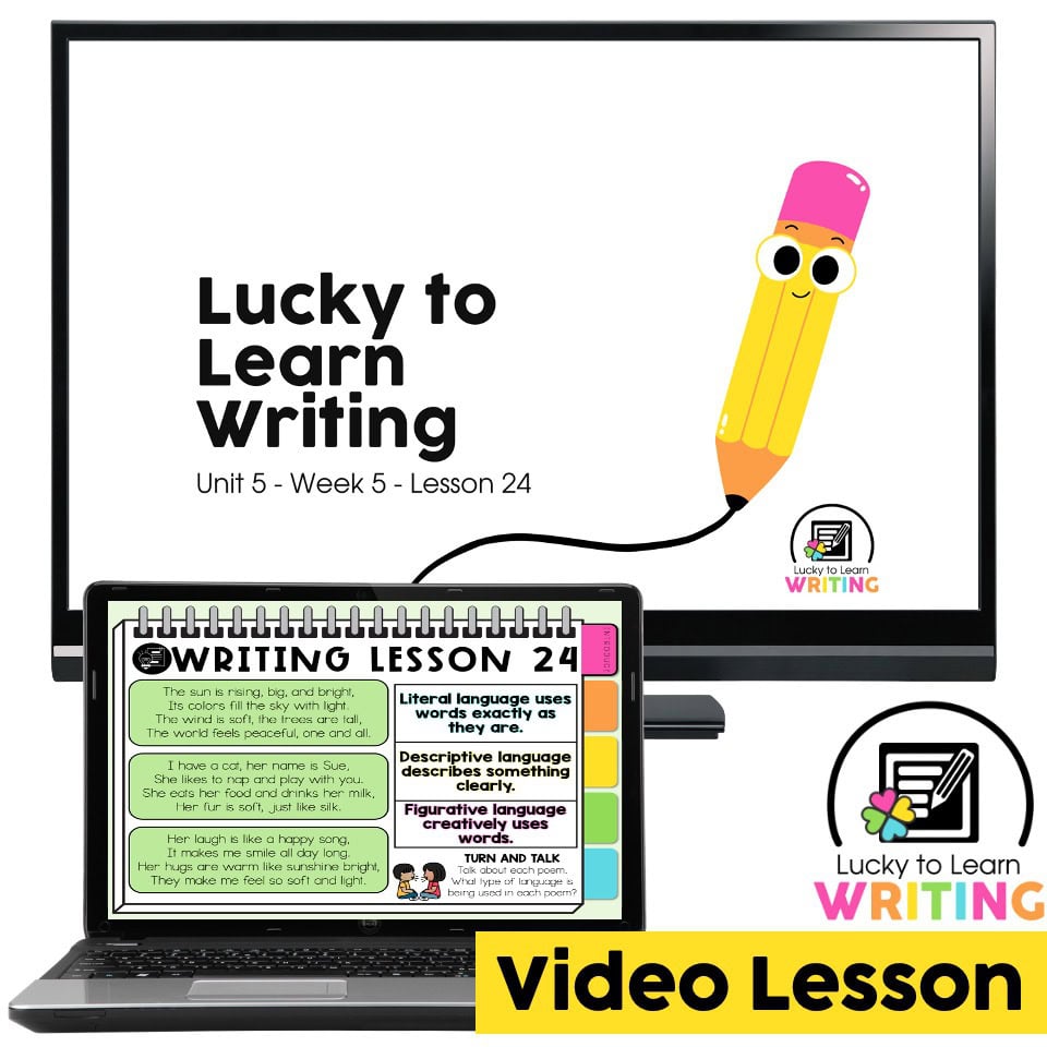 Lucky to Learn Writing - Unit 5 Other Types of Writing - Writing 5.24 ...